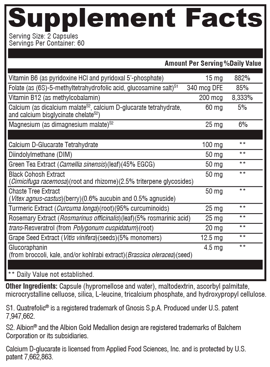 Supplement Facts label